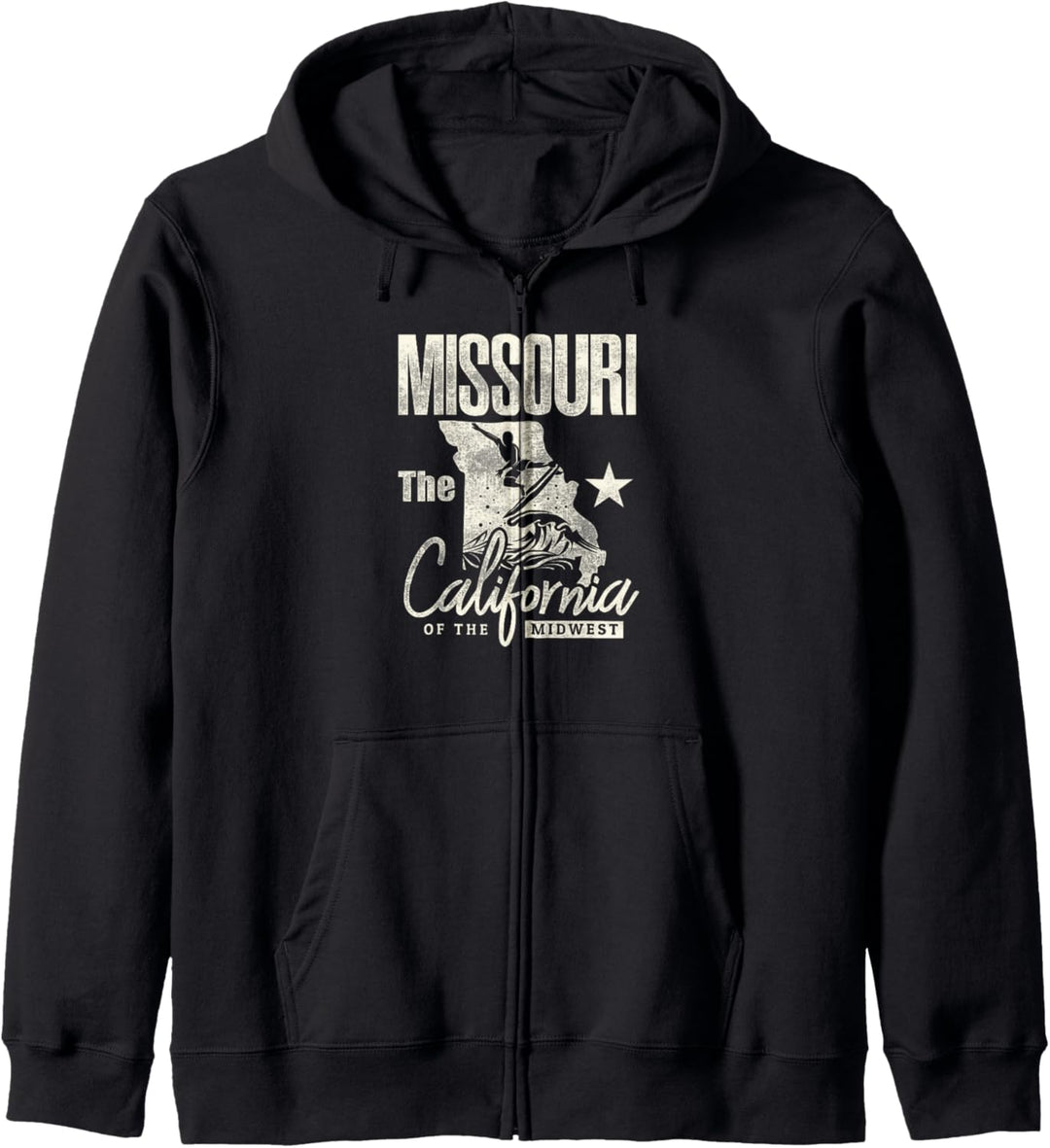 Funny State of Missouri the California of the midwest Shirt Kapuzenjacke