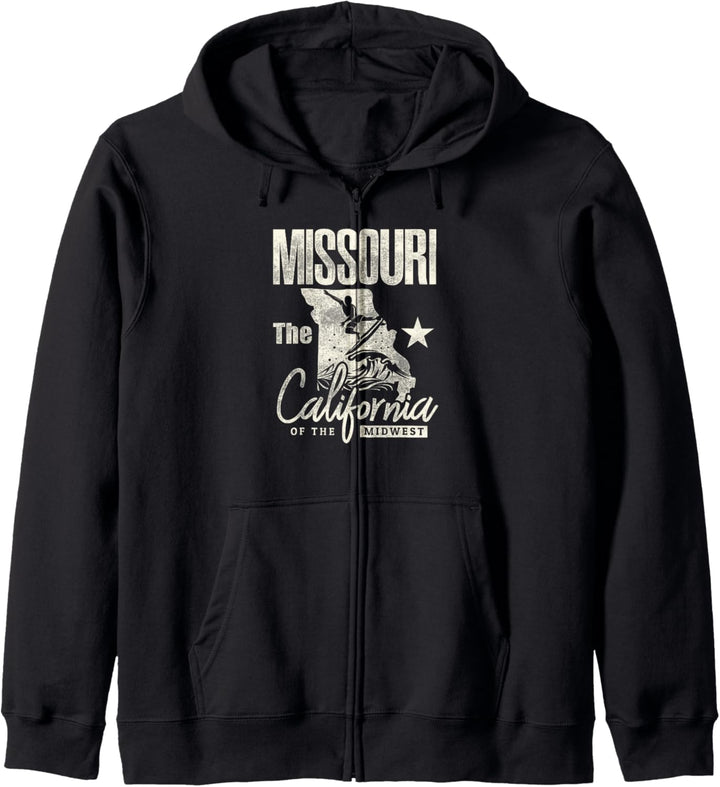 Funny State of Missouri the California of the midwest Shirt Kapuzenjacke