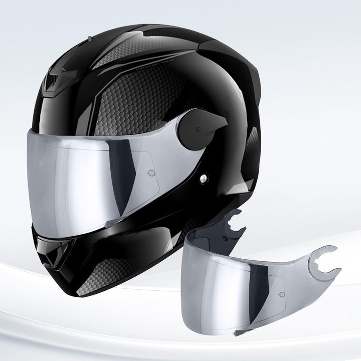 Helmvisier für Shark D Skwal D-Skwal 2 Spartan,Motorradhelm Visier,Motorrad Windschutz Helm Objektiv