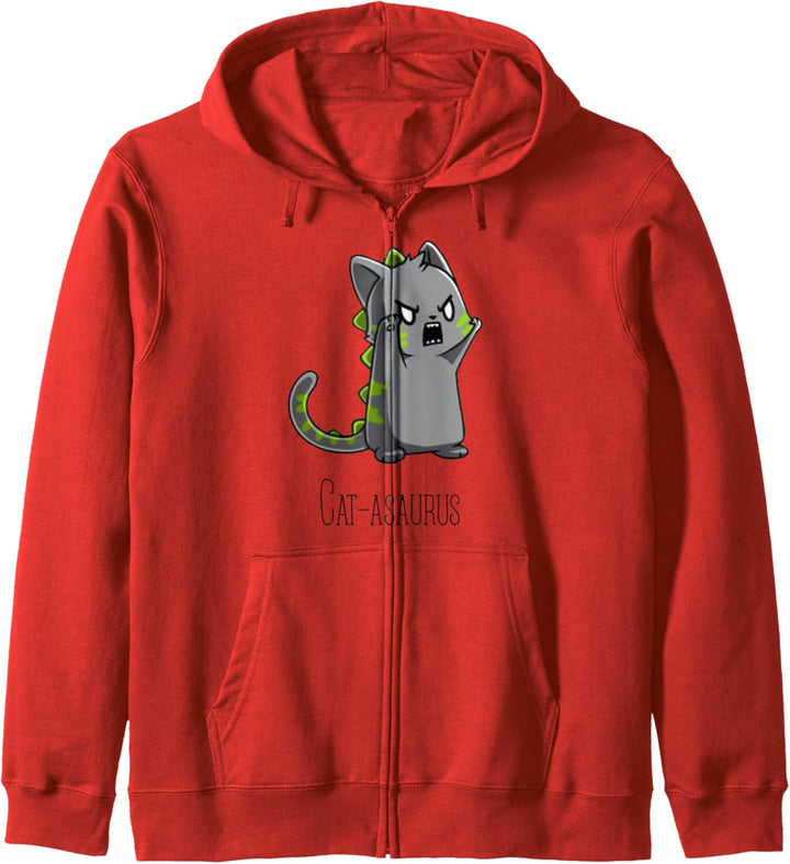 Catasaurus Kitten Kitty Dinosaur T-Rex Dino Funny Cat Lovers Kapuzenjacke