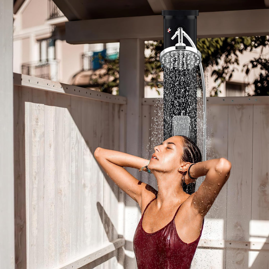Solardusche 20L Solar Gartendusche warmes Wasser Bis Zu 60°C Ohne Stromanschluss Pooldusche Camping