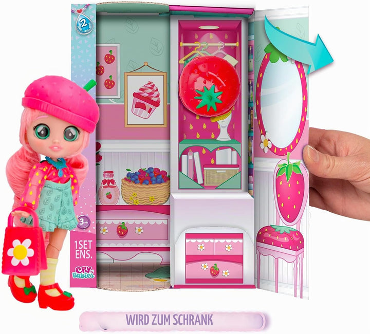 BFF by Cry Babies S2 Ella Modepuppe zum Sammeln mit Langen Haaren, Stoffkleidung und 9 Accessoires,