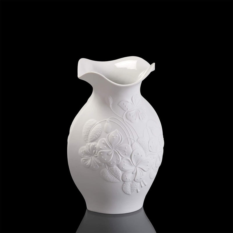 Kaiser Porzellan Vase, Weiss, 20cm