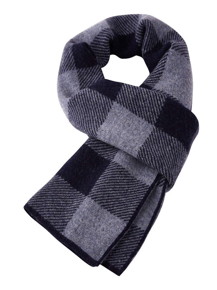 Herren Kaschmir Schal (65% Wolle+35% Kaschmir) Wolleschal Strickschal Herrenschal Extra Warm Weich f