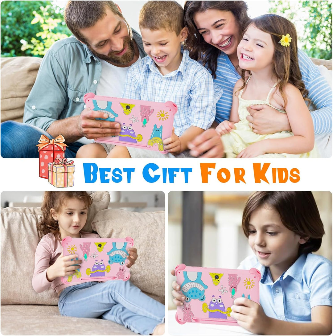 VESWWE Kinder Tablet 7 Zoll Android Tablet für Kinder 32GB ROM Kindertablet mit Schutzhülle WiFi6 Ki