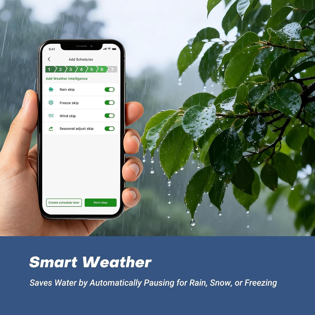 Inkbird IIC-602-WIFI 6-Zonen-Programmierbarer Controller für den Innenbereich, WLAN Sprinkler/Bewäss