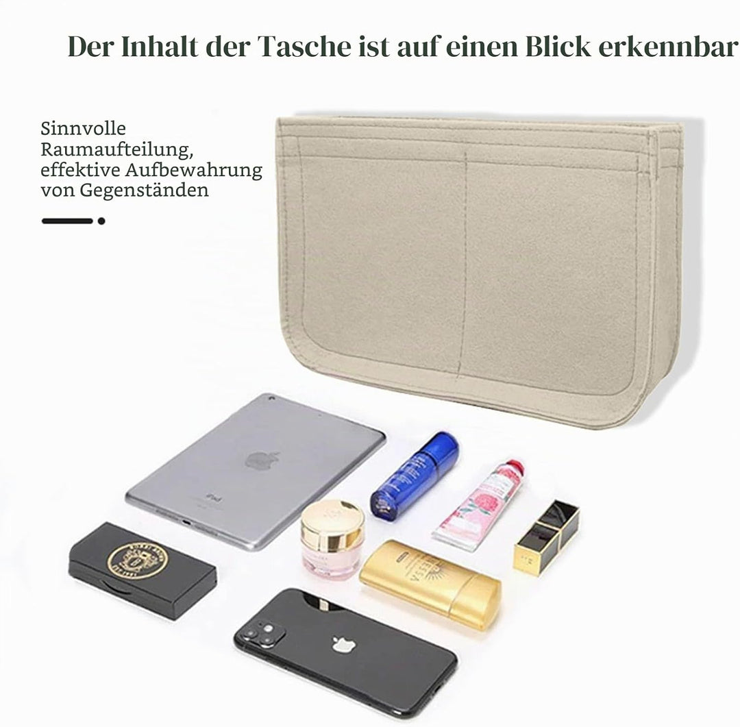 Lckaey Filz-Organizer für Hermes Evelyne III TPM PM GM Tascheneinsatz Mini 16 29 33 Tasche Geldbörse