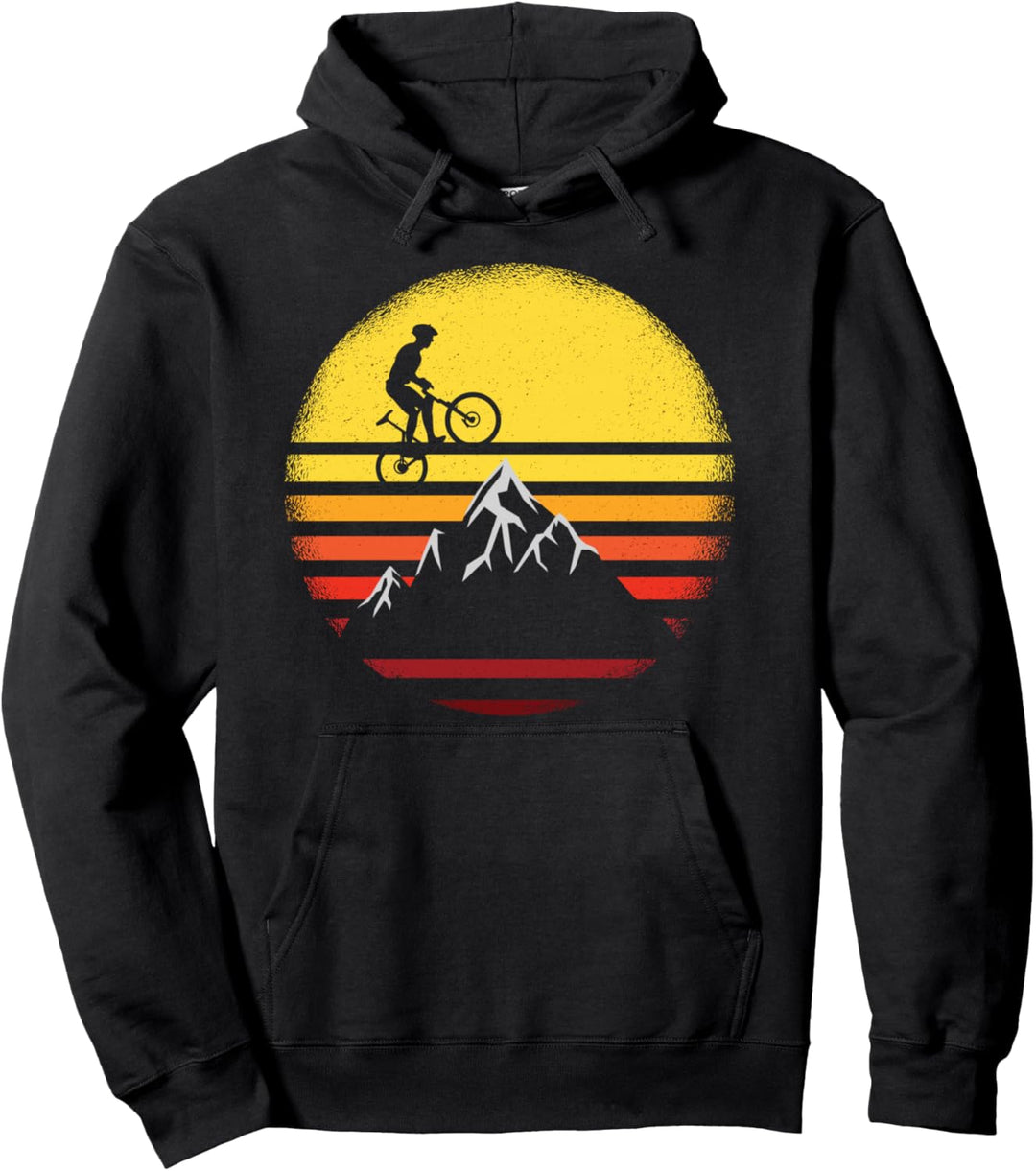 Mountainbiker Fahrrad Berge Downhill MTB Bike BMX Geschenk Pullover Hoodie