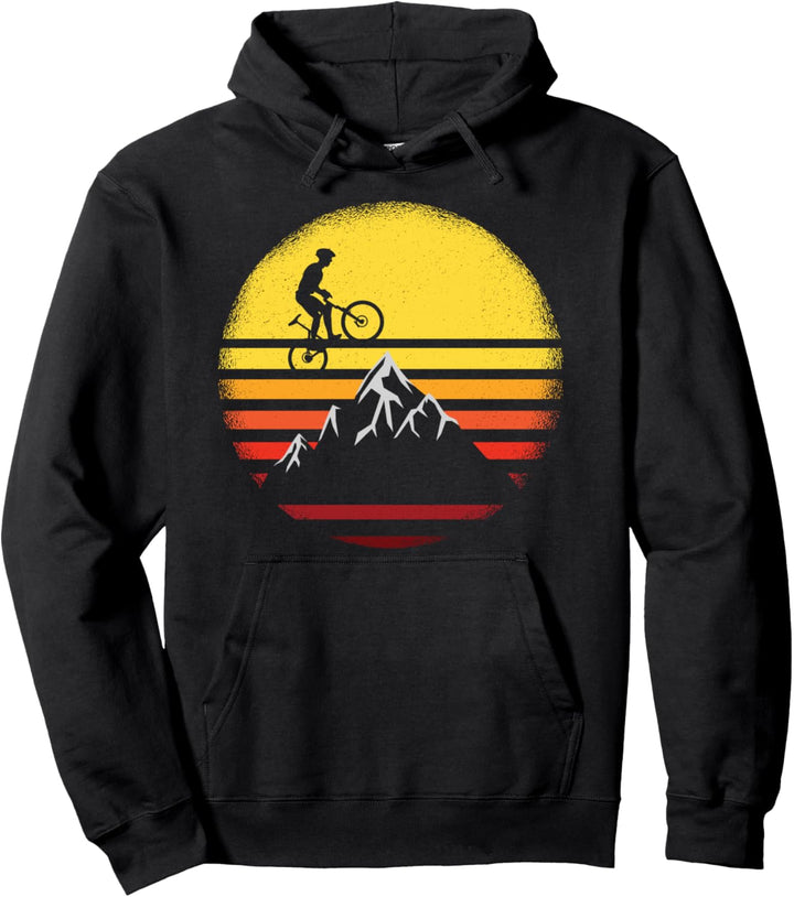 Mountainbiker Fahrrad Berge Downhill MTB Bike BMX Geschenk Pullover Hoodie