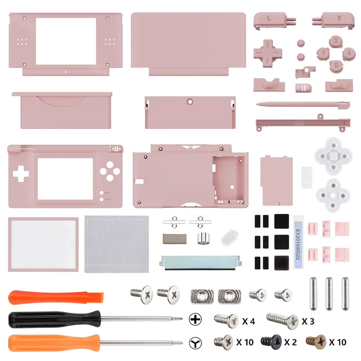 eXtremeRate Full Gehäuse Case für Nintendo DS Lite NDSL, DIY-Ersatz Voll Hülle&Knöpfen&Screen Protec