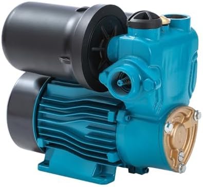 KATSU Wasserpumpe Hauswasserwerk Gartenpumpe 130W, Abschaltautomat mit einstellbarer Druckregelung,