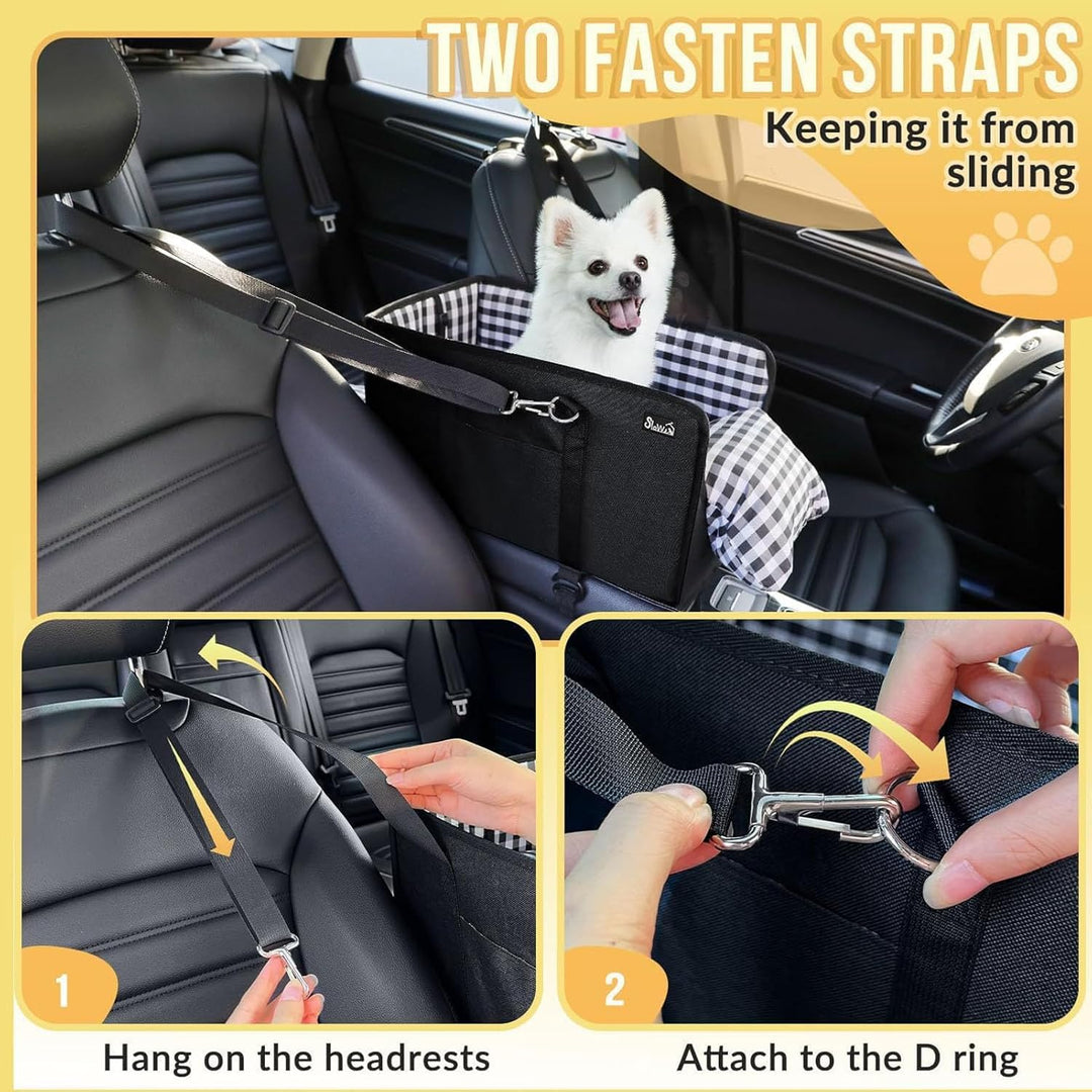 Mittelkonsolen-Hundeautositz, Anti-Kollaps-Reiseautositz für Haustiere, Rutschfester, Sicherer Haust