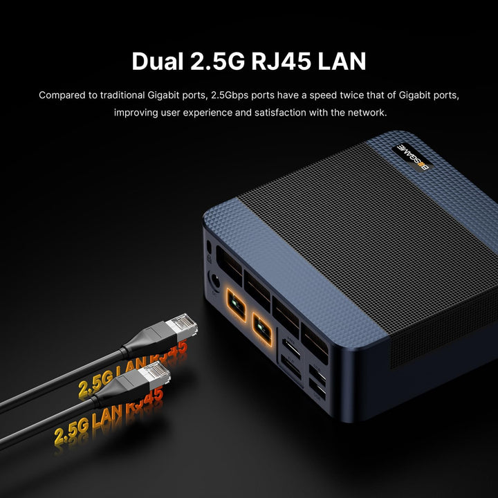 BOSGAME M2 Mini-Gaming-PC, AMD Ryzen 9 7940HS (bis zu 5,1 GHz), 32 GB DDR5, 1 TB PCIe4.0 SSD, Mini-C