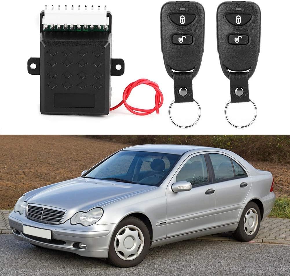 KIMISS Car Remote Lock, Universal Auto Zentralalarmsystem Fernbedienung Diebstahlsicherungs-Kit