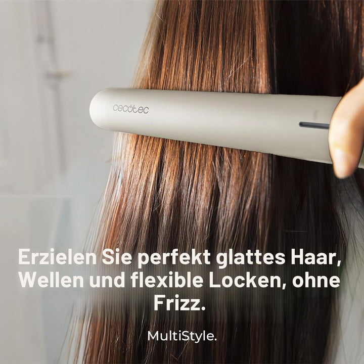 Cecotec Glätteisen für schmales Haar, Lisse 880 HidraProtect, 48 W, Turmalin, Keratin-Beschichtung u