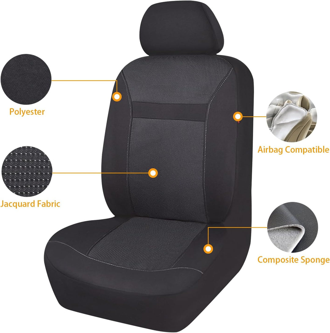 Flying Banner Mesh und Jacquard Universal Auto Sitz Cover Sitze mit Seitenairbag Full Set -- Low Bac