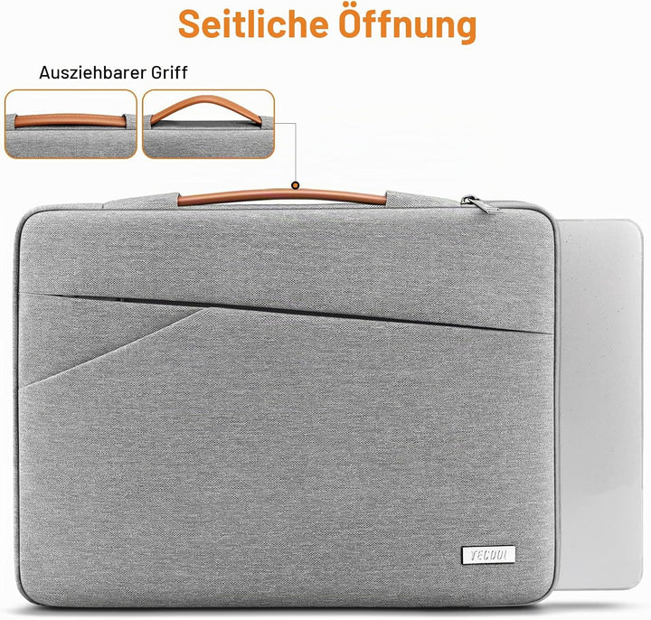 TECOOL 14 Zoll Laptop Tasche Hülle Laptoptasche für 14 Zoll Lenovo HP Dell Acer Asus Notebook Chrome