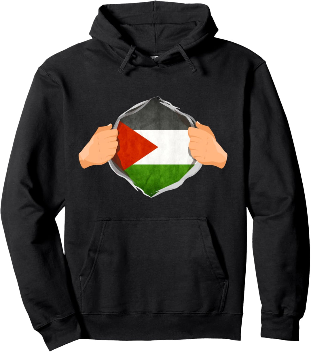 Palestine Super Hero Palestinian Heritage Pullover Hoodie