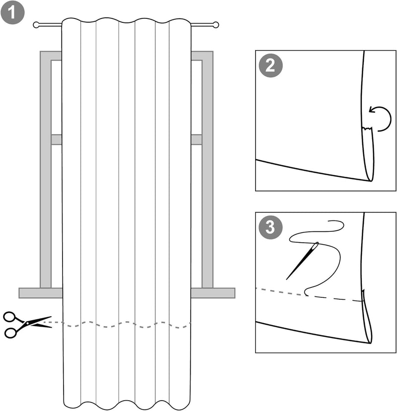 Beautissu 2er Set Thermovorhang Gardine 140x245 cm Türkis – Thermogardine Set Kräuselband – Vorhang