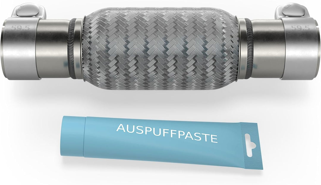 ATP Flexrohr Universal Edelstahl Interlock 45 x 200 x 310 mm mit 2 Schellen Montage ohne Schweissen