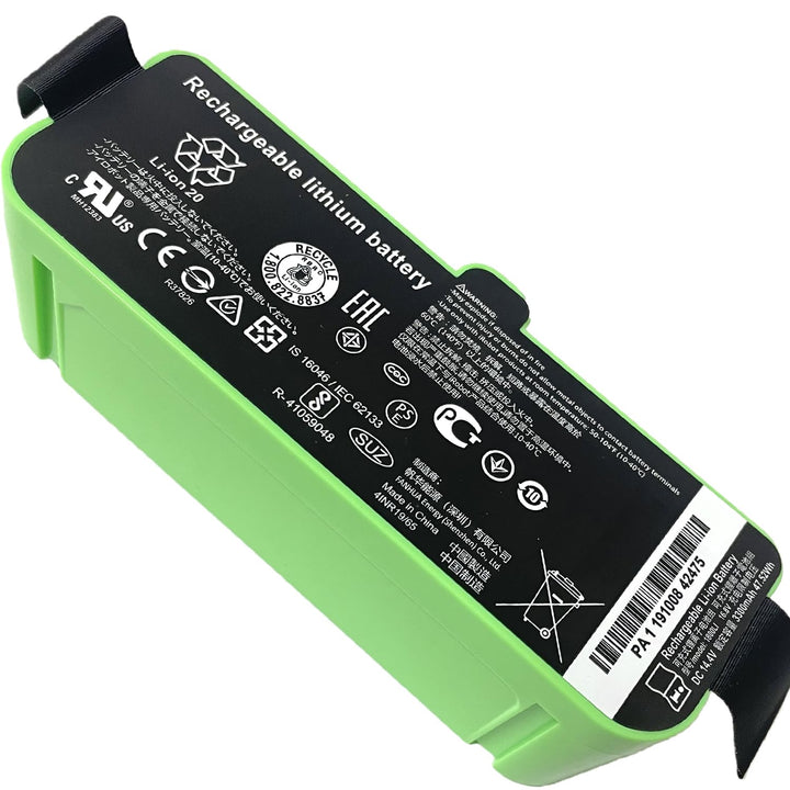 XITAIAN 3300mAh 14,4V 47,52Wh Akku Ersatz 4376392 1800LI Kompatibel mit iRobot Roomba 980 966 965 96