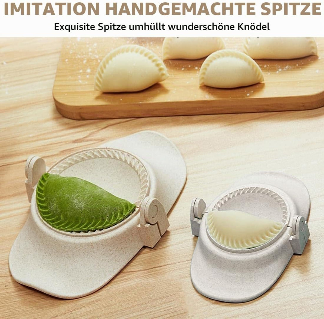 Ravioli Maker &amp; Dumpling Maker Set mit Dough Cutter [3 Grössen],Empanadas, Gyoza, Maultaschen, Teigt