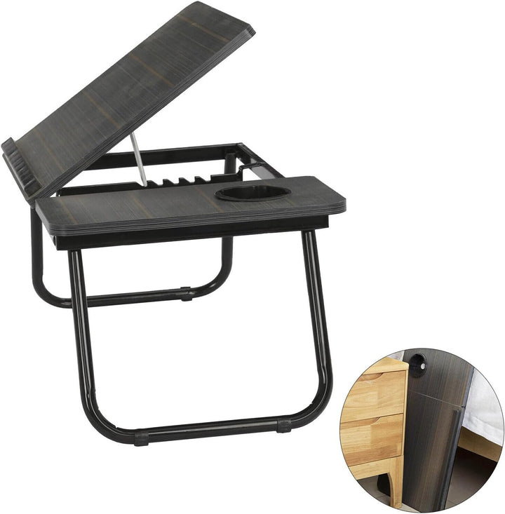Trintion Faltbare Laptoptisch 55x32x25cm Notebooktisch Betttisch Klappbar Notebook Laptop Bett Table