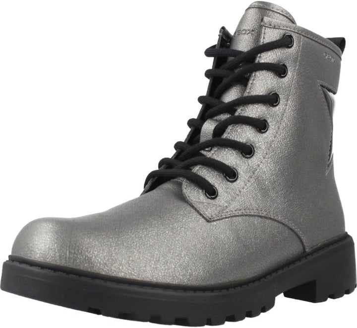 Geox Mädchen J Casey Girl Ankle Boot 28 EU Graphite Black, 28 EU Graphite Black