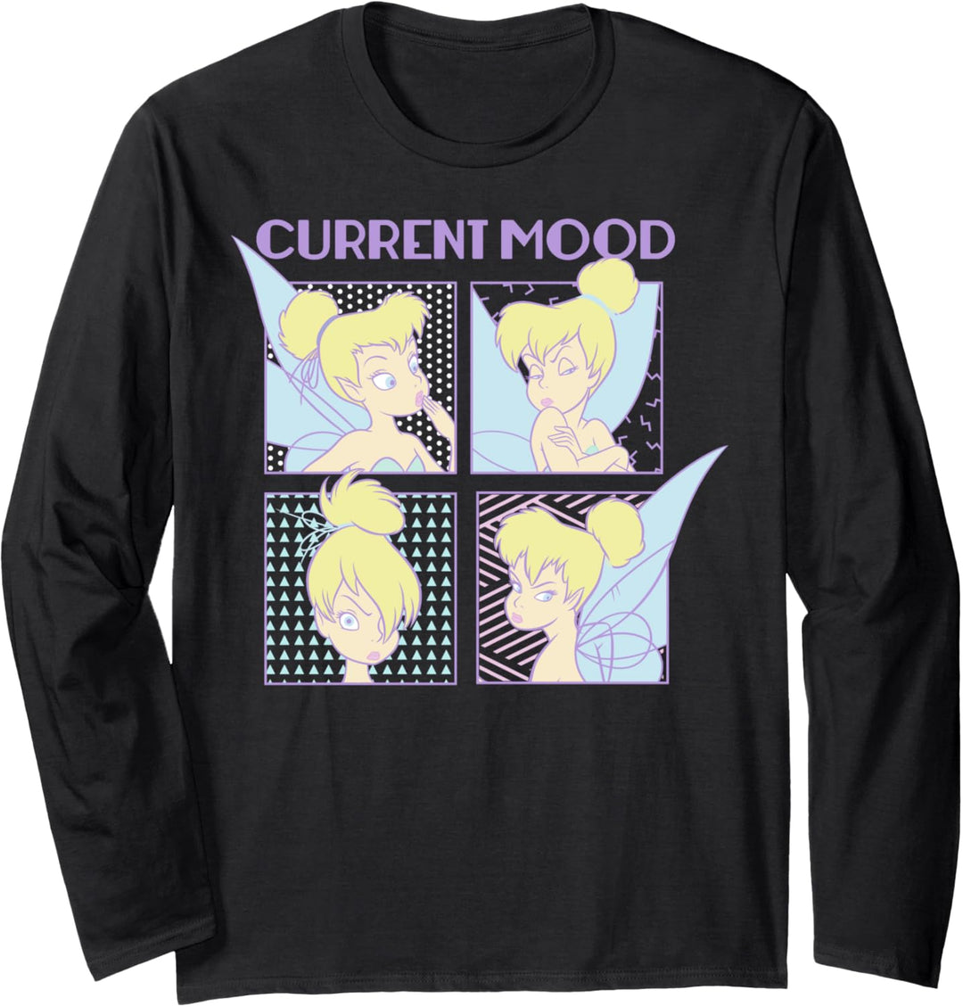 Disney Peter Pan Tinkerbell Current Mood Portrait Panels Langarmshirt