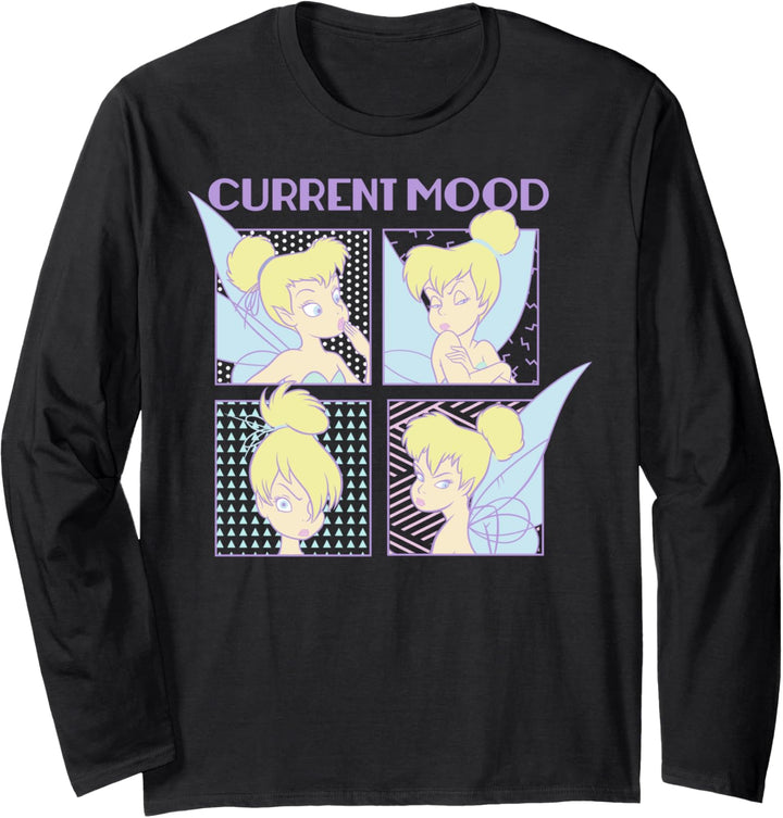 Disney Peter Pan Tinkerbell Current Mood Portrait Panels Langarmshirt