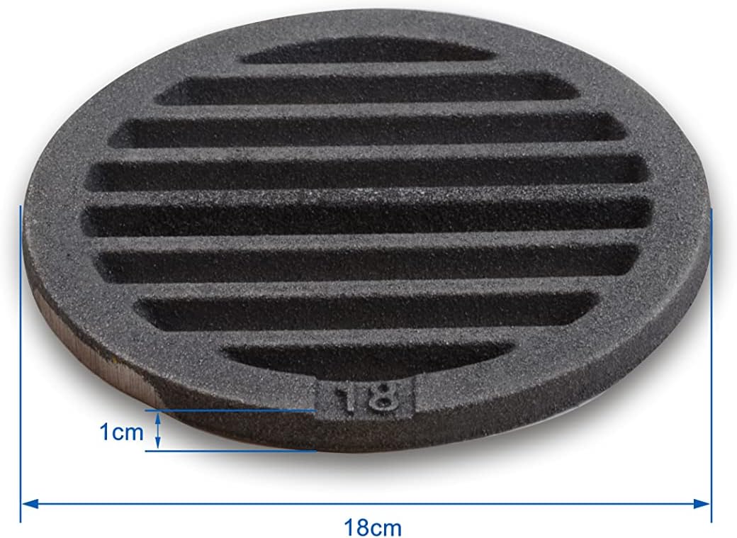 Grillrostprofi - Feuerrost Kohlerost Ascherost Kaminrost, rund Durchmesser 18 cm - das Original aus