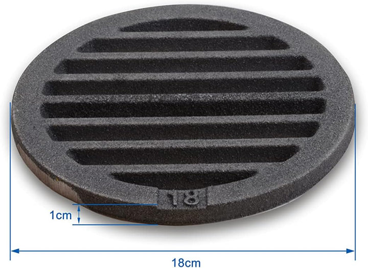 Grillrostprofi - Feuerrost Kohlerost Ascherost Kaminrost, rund Durchmesser 18 cm - das Original aus