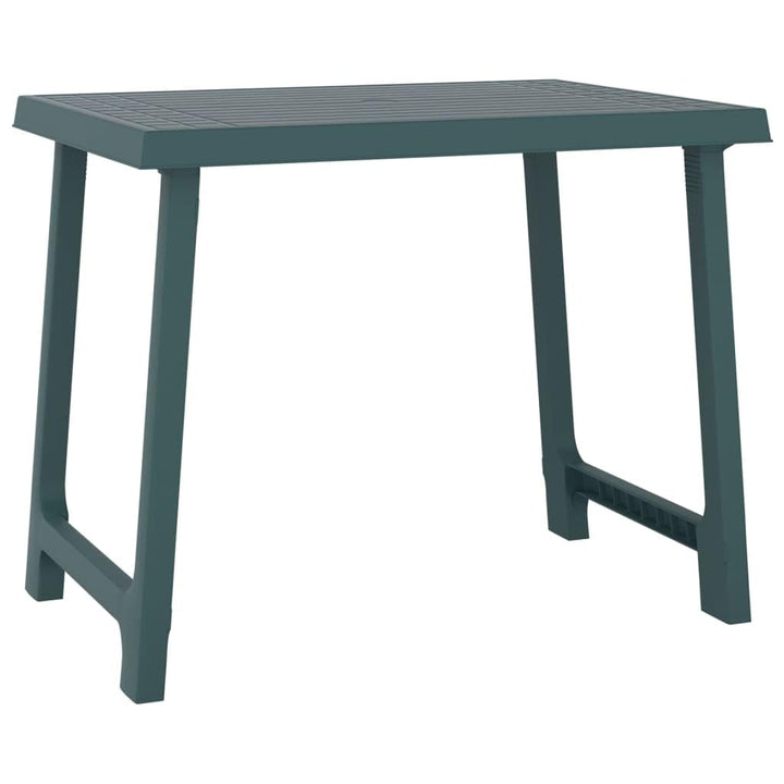 vidaXL Campingtisch Grün 79x56x64 cm PP Holzoptik, Grün