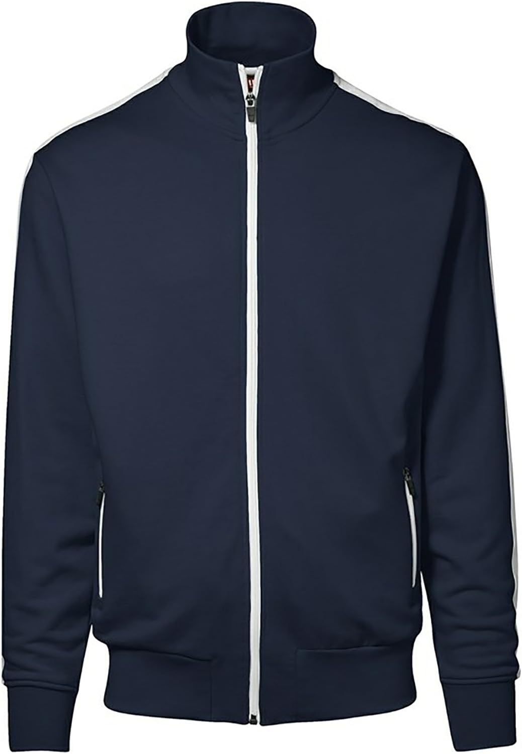 ID Herren Sweatjacke CARDIGAN m. Kontraststreifen (3XL, grau-meliert) Grau-Meliert