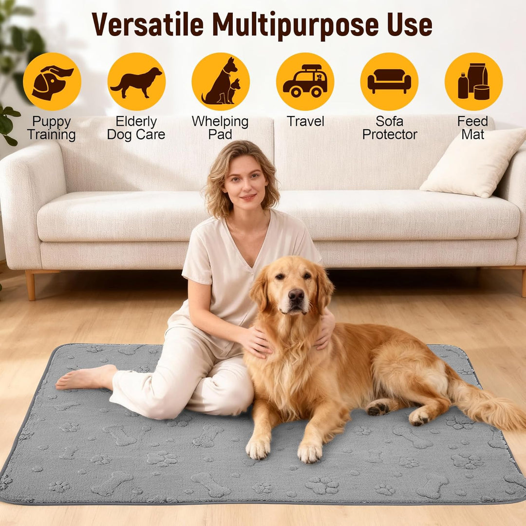 waschbare Welpenunterlagen 2er-Pack, Wiederverwendbare supersaugfähige Hunde PIPI Matten, wasserdich