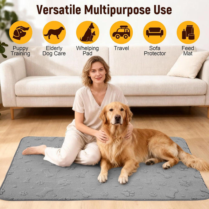 waschbare Welpenunterlagen 2er-Pack, Wiederverwendbare supersaugfähige Hunde PIPI Matten, wasserdich