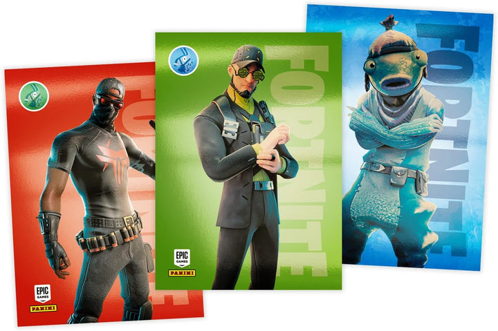 Panini Fortnite Series 3 Trading Cards - Hobby-Box mit 18 Flowpacks 18 Packungen, 18 Packungen