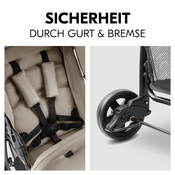 hauck Buggy Sport, Ultra Leicht - nur 5,9 kg, für Kinder bis 15 kg, Klein Zusammenklappbar, Reisebug