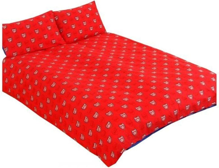Arsenal F.C. „Pulse“ wendbares Bettwäsche-Set für Doppelbett Doppelbett Rot, Doppelbett Rot
