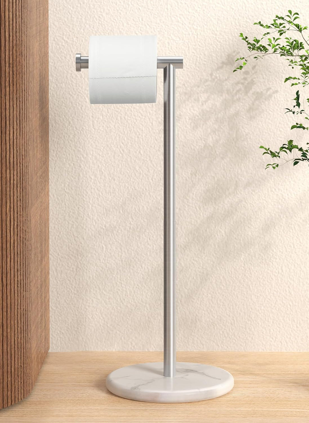 KES Toilettenpapierhalter Stehend Klopapierhalter Edelstahl SUS304 WC Rollenhalter Klorollenhalter T