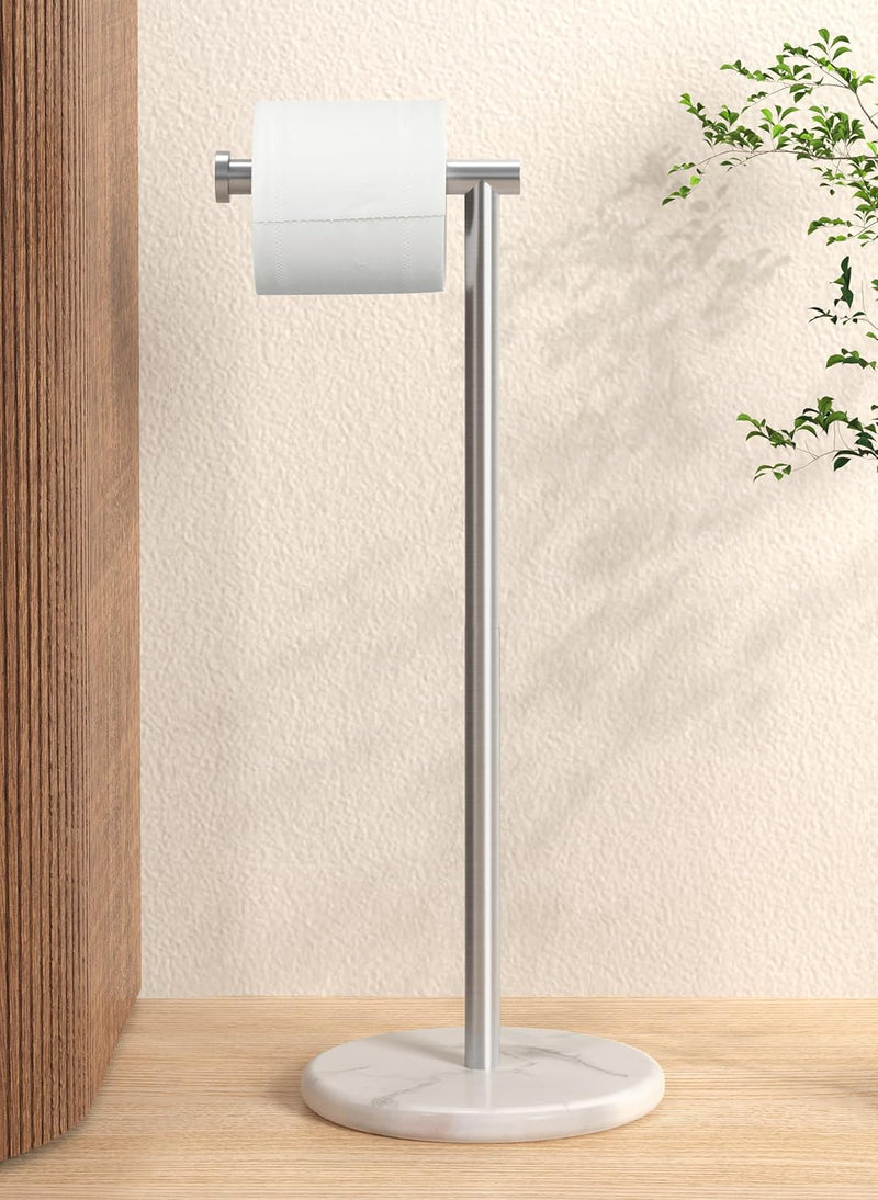 KES Toilettenpapierhalter Stehend Klopapierhalter Edelstahl SUS304 WC Rollenhalter Klorollenhalter T
