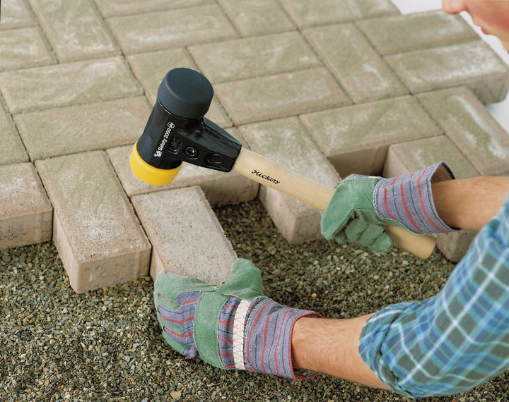 Wiha Safety Schonhammer / Hammer mit Härtegrad 4 - schwarz, gelb / Kunststoffhammer rund, Gewicht 30