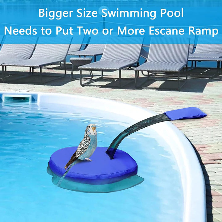 ConBlom 2 Stück Tierrettende Fluchtrampe für Pool, schwimmende Rampe Rettungen, Schwimmbadzubehör, P