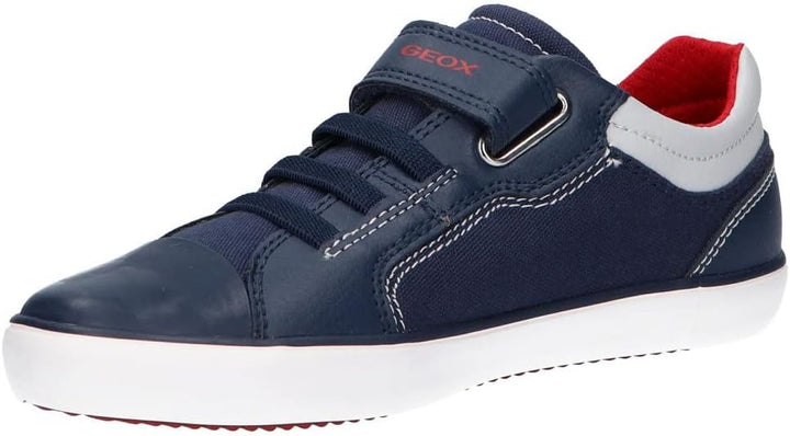 Geox Mädchen J Gisli Girl Sneaker 30 EU Navy Red, 30 EU Navy Red