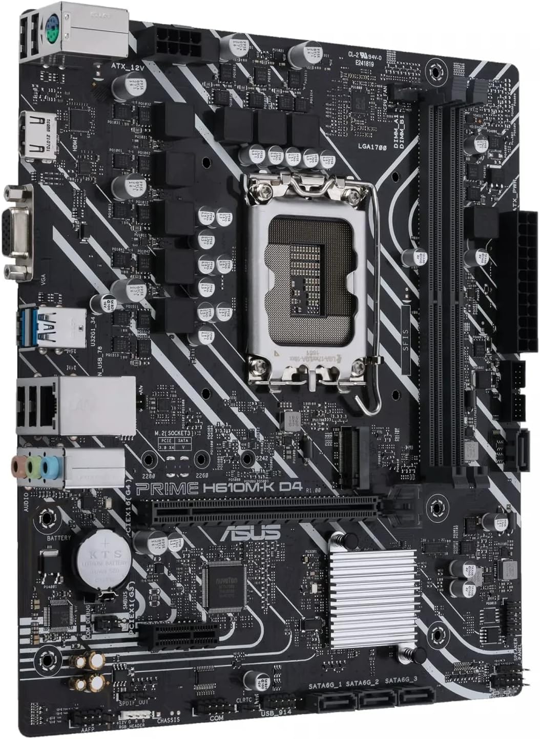 ASUS Prime H610M-R D4 Intel H610 LGA 1700 Micro ATX