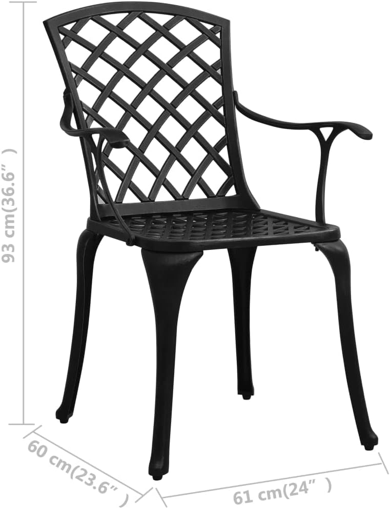 vidaXL Bistroset 3-TLG. Balkonset Gartenmöbel Sitzgruppe Balkonmöbel Gartenset Gartentisch Gartenstu