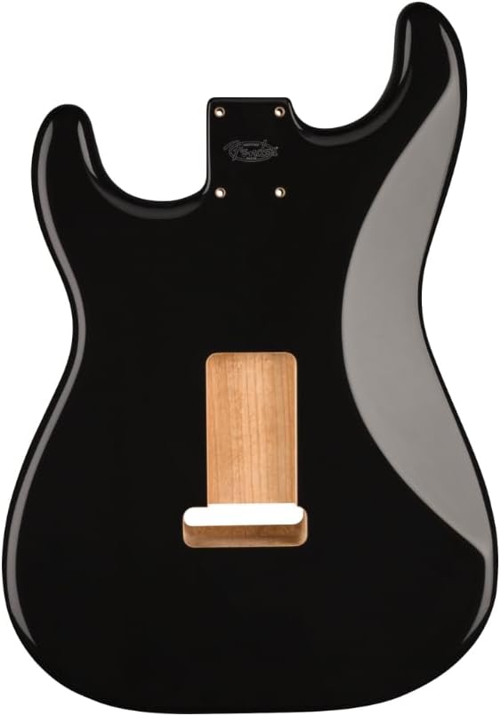 FENDER™ CLASSIC SERIES 60'S STRATOCASTER® SSS ALDER BODY VINTAGE BRIDGE MOUNT - BLACK Schwarz, Schwa