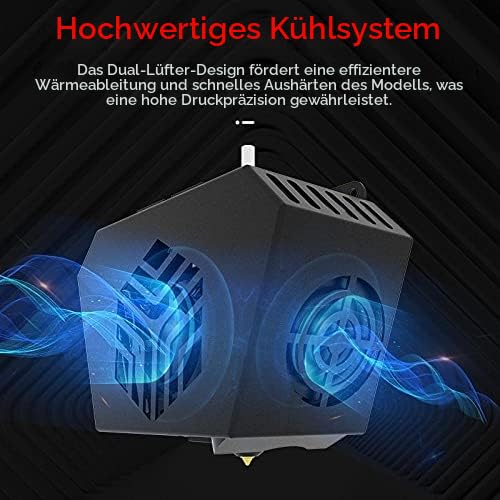 Original Creality CR6 SE Hotend Extruder Komplettes Kit montiert für CR-6 SE CR6 MAX 3D-Drucker mit
