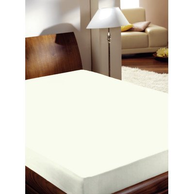 Primera Spannbettlaken Mako Satin 100% Baumwolle Ecru 180 x 200 cm Ecru 180x200 cm, Ecru 180x200 cm