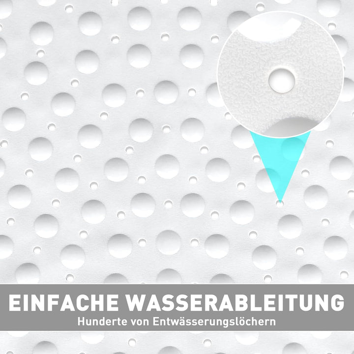 Duschmatte rutschfest Antirutschmatte Dusche 70 x 70 cm: Eckduschmatte Dreieckig Duscheinlage rutsch